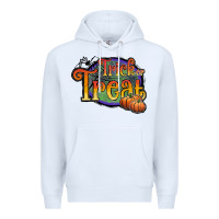 White trick or treat white Premium Hoodie - JahusDesignShop