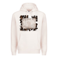 Pale Pink cowhide frames background Premium Hoodie - RanaPortraitStore