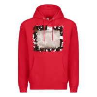 Red cowhide frames background Premium Hoodie - RanaPortraitStore