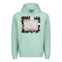 Seafoam cowhide frames background Premium Hoodie - RanaPortraitStore