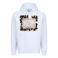 White cowhide frames background Premium Hoodie - RanaPortraitStore