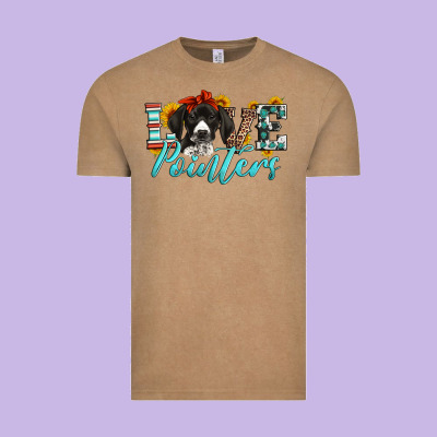 Love German Shorthaired Pointers Vintage Tee Designed By Artiststas