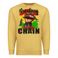 Antique Gold Breaking every chain juneteenth Premium Sweatshirt - Zillion Design Studio