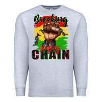 Heather Grey Breaking every chain juneteenth Premium Sweatshirt - Zillion Design Studio
