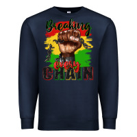 Navy Breaking every chain juneteenth Premium Sweatshirt - Zillion Design Studio