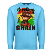 Ocean Blue Breaking every chain juneteenth Premium Sweatshirt - Zillion Design Studio