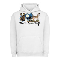 Pigment Lunar Rock Peace Love Wolf Urban Hoodie - LillyAllenDesigns
