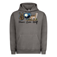 Pigment Tornado Peace Love Wolf Urban Hoodie - LillyAllenDesigns
