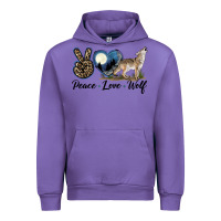 Tulip Peace Love Wolf Urban Hoodie - LillyAllenDesigns