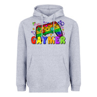 Heather Grey Gaymer Heavyweight Hoodie - Zillion Design Studio