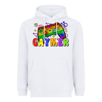 White Gaymer Heavyweight Hoodie - Zillion Design Studio