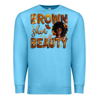 Ocean Blue brown skin beauty Premium Sweatshirt - Zillion Design Studio