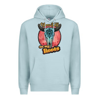 Blue Mist blame it all on my roots black Premium Hoodie - JahusDesignShop