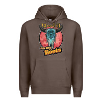 Coffee blame it all on my roots black Premium Hoodie - JahusDesignShop
