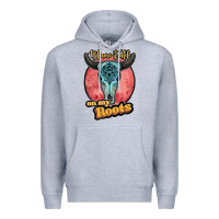 Heather Grey blame it all on my roots black Premium Hoodie - JahusDesignShop