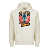 Oatmeal Heather blame it all on my roots black Premium Hoodie - JahusDesignShop