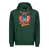 Sports Green blame it all on my roots black Premium Hoodie - JahusDesignShop