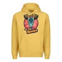 Antique Gold blame it all on my roots black Premium Hoodie - JahusDesignShop