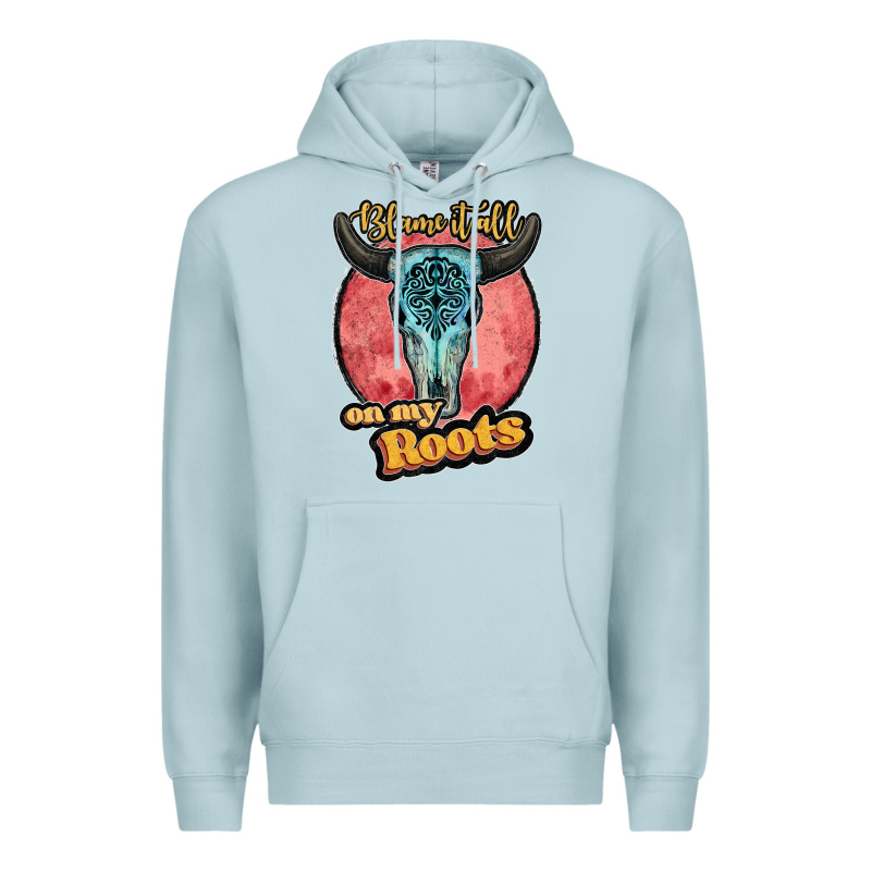 Blame It All On My Roots Black Premium Hoodie by JahusDesignShop | Teevron