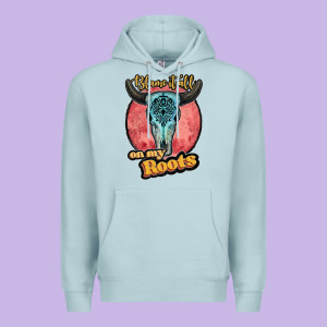 Blame It All On My Roots Black Premium Hoodie Designed By Jahusdesignshop