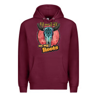 Burgundy blame it all on my roots black Premium Hoodie - JahusDesignShop