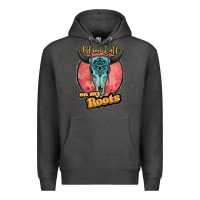 Charcoal Heather blame it all on my roots black Premium Hoodie - JahusDesignShop