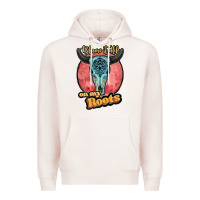 Pale Pink blame it all on my roots black Premium Hoodie - JahusDesignShop