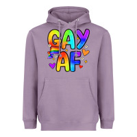 Lavender gay af Heavyweight Hoodie - Zillion Design Studio