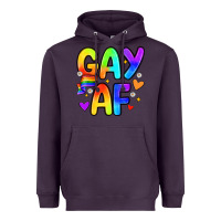 Plum gay af Heavyweight Hoodie - Zillion Design Studio