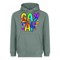 Sage gay af Heavyweight Hoodie - Zillion Design Studio