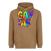 Toasted Coconut gay af Heavyweight Hoodie - Zillion Design Studio