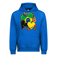 Cobalt brazil hearts Urban Hoodie - NancyCooperArtShop