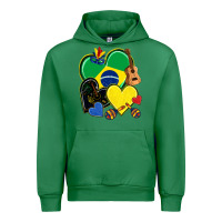 Emerald brazil hearts Urban Hoodie - NancyCooperArtShop