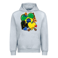 Heather Grey brazil hearts Urban Hoodie - NancyCooperArtShop