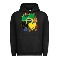 Pigment Black brazil hearts Urban Hoodie - NancyCooperArtShop