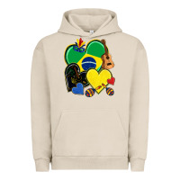 Pigment French Oak brazil hearts Urban Hoodie - NancyCooperArtShop