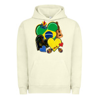 Pigment Pistachio brazil hearts Urban Hoodie - NancyCooperArtShop