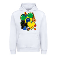 White brazil hearts Urban Hoodie - NancyCooperArtShop