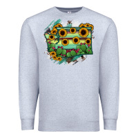 Heather Grey washingTon State Map Premium Sweatshirt - RanaPortraitStore