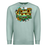 Seafoam washingTon State Map Premium Sweatshirt - RanaPortraitStore