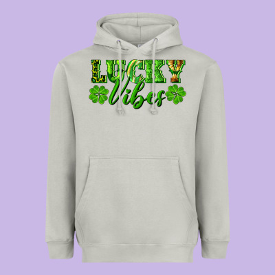 Lucky Vibes Heavyweight Hoodie Designed By Ranaportraitstore