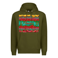 Army Green fiesta Premium Hoodie - Artiststas