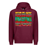 Burgundy fiesta Premium Hoodie - Artiststas
