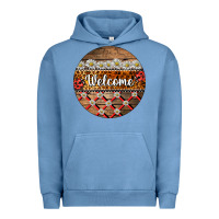 Pigment Pebble Blue ladybug welcome ornament Urban Hoodie - BarkalooDesign