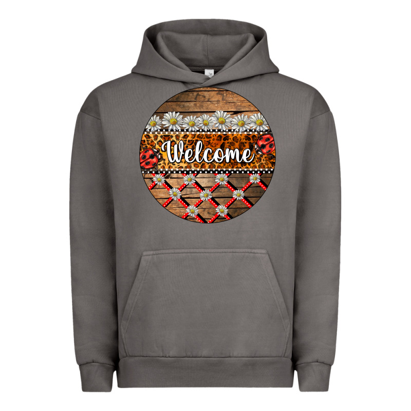 Ladybug Welcome Ornament Urban Hoodie by BarkalooDesign | Teevron