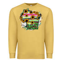 Antique Gold Wisconsin State Map Premium Sweatshirt - RanaPortraitStore