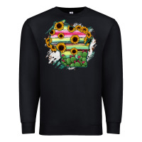 Black Wisconsin State Map Premium Sweatshirt - RanaPortraitStore