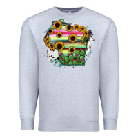 Heather Grey Wisconsin State Map Premium Sweatshirt - RanaPortraitStore