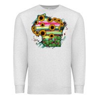 Oatmeal Heather Wisconsin State Map Premium Sweatshirt - RanaPortraitStore