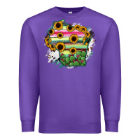 Purple Wisconsin State Map Premium Sweatshirt - RanaPortraitStore